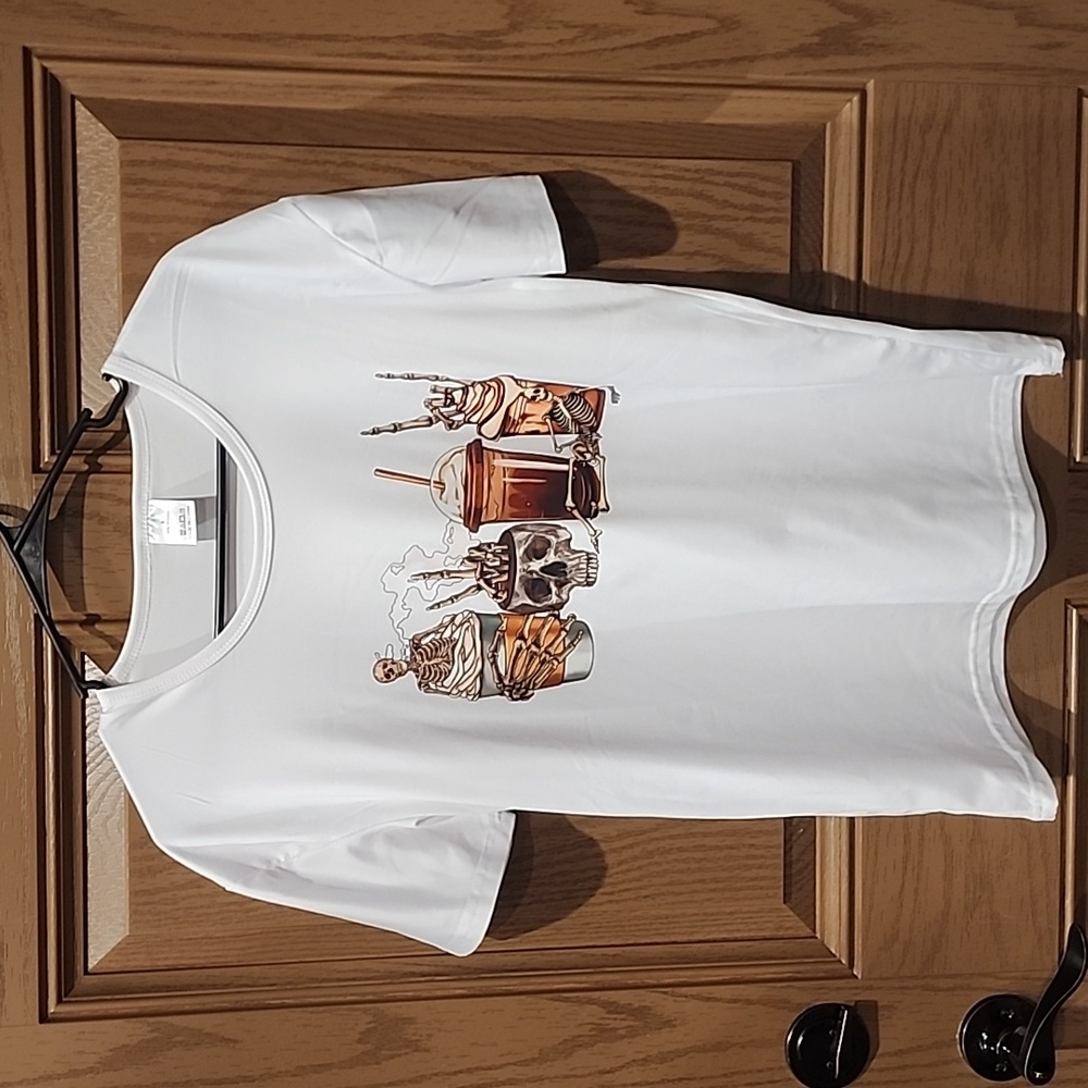Skeleton Cold Brew T shirt size L